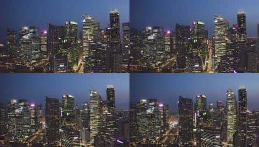 繁华的城市夜景高清在线视频素材下载