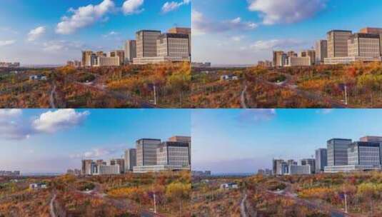 新疆乌鲁木齐小绿谷秋季延时高清在线视频素材下载