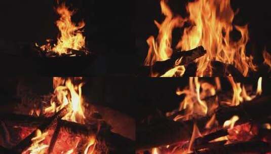 燃烧的火焰高清在线视频素材下载