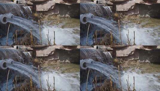 排水灌溉水流高清在线视频素材下载