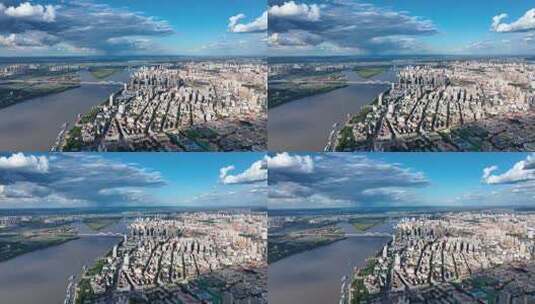 哈尔滨城市夏季航拍4K高清在线视频素材下载