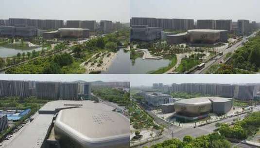 芜湖市博物馆 芜湖航拍高清在线视频素材下载