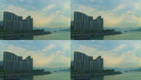 城市建筑长江桥梁高清在线视频素材下载