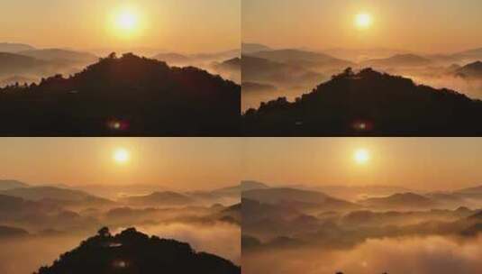 大山里的朝阳高清在线视频素材下载