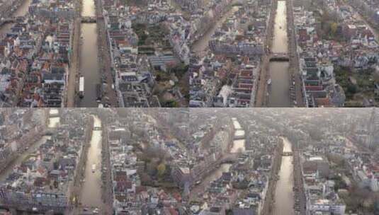 城市运河拍摄高清在线视频素材下载