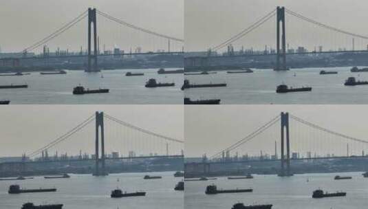 4k航拍长江货轮船运高清在线视频素材下载