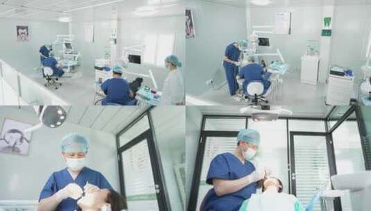 口腔牙医牙科补牙 医生患者高清在线视频素材下载