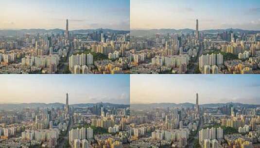 深圳平安金融中心大厦航拍风光高清在线视频素材下载