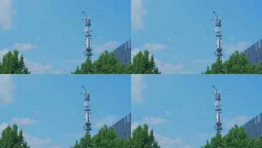 城市5G信号塔高清在线视频素材下载