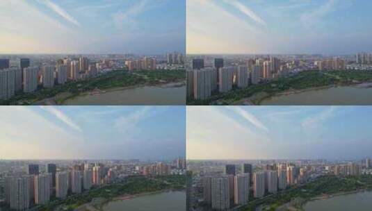 河南洛阳城市风光建筑航拍高清在线视频素材下载