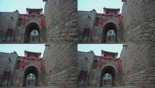 沧桑古城古镇石门小巷特写高清在线视频素材下载