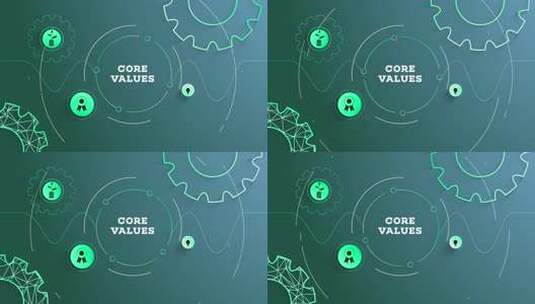 信息图核心价值观背景循环高清在线视频素材下载