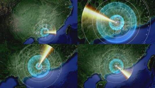 中国地图广州香港四大镇 佛山镇高清AE视频素材下载