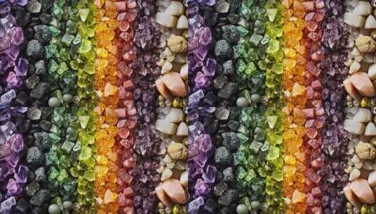 多彩宝石微距特写高清在线视频素材下载