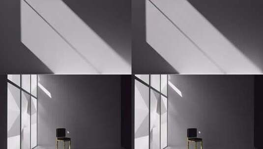 光影下的极简空间高清在线视频素材下载