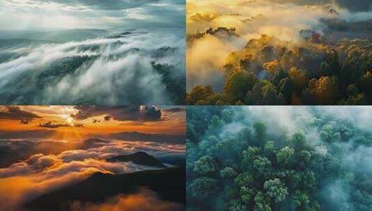 风景风光自然快切意境情绪转场空镜头快节奏高清在线视频素材下载