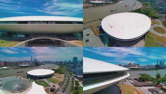 上海梅赛德斯奔驰文化中心高清在线视频素材下载