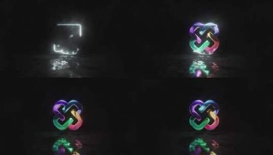 电流 激光 震撼的 创意 logo 展示 演绎高清AE视频素材下载