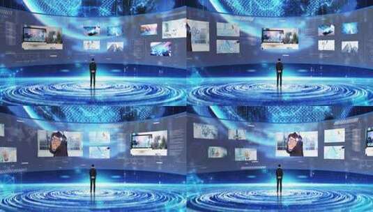 三维空间科技大屏展示ae模板高清AE视频素材下载