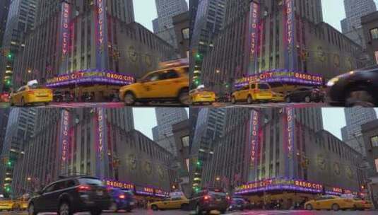 纽约市音乐厅大楼高清在线视频素材下载