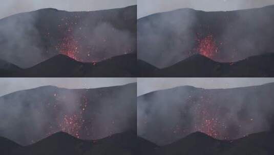 中佛得角火山高清在线视频素材下载