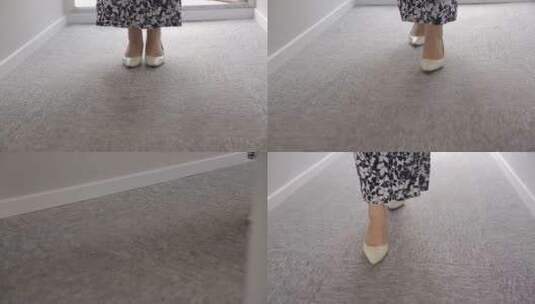 【镜头合集】女性美女穿高跟鞋走路高清在线视频素材下载