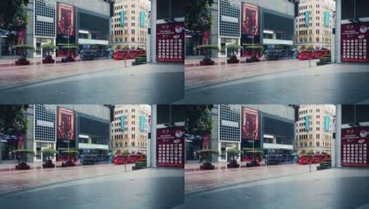 上海南京路步行街无人空镜高清在线视频素材下载