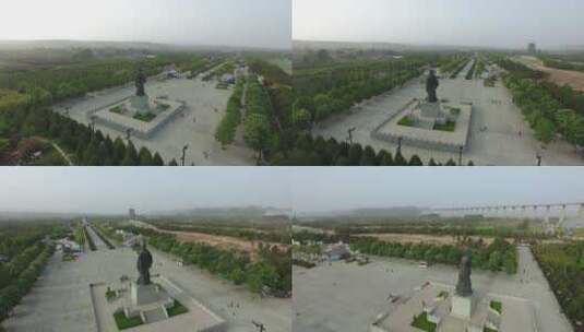 陕西省 韩城市 司马迁雕像 78元高清在线视频素材下载