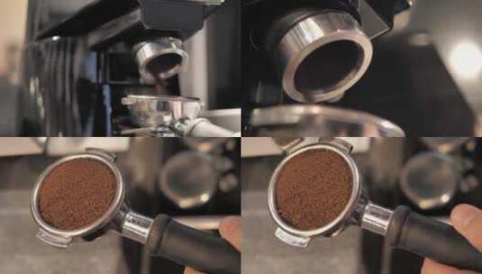 咖啡机煮咖啡高清在线视频素材下载