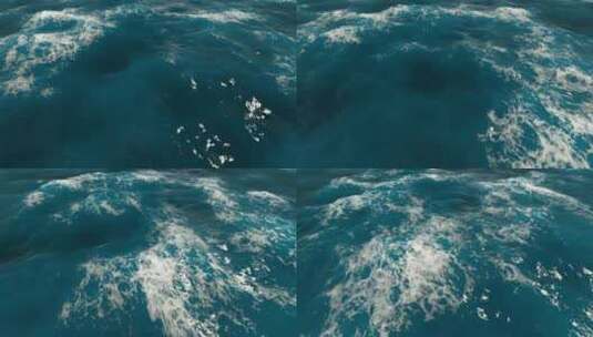蓝色的海水表面在运动高清在线视频素材下载
