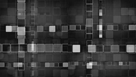 黑白方块抽象可循环背景高清在线视频素材下载
