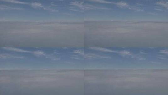 飞机里看到的云层高清在线视频素材下载
