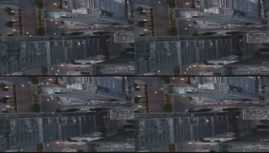 航拍城市CBD高楼特写高清在线视频素材下载