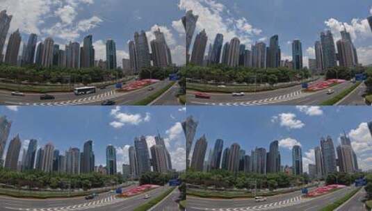 GoPro拍摄城市交通延时高清在线视频素材下载
