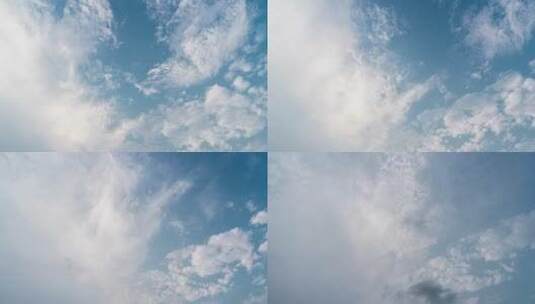 2022立秋纯净天空云朵延时摄影高清在线视频素材下载