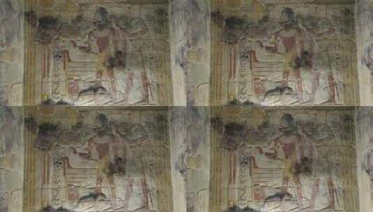 古埃及的浮雕高清在线视频素材下载