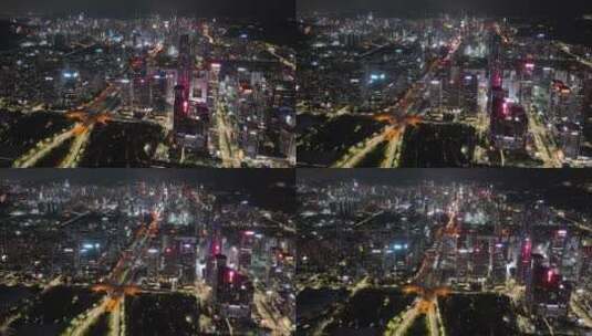 深圳大湾区夜景延时高清在线视频素材下载