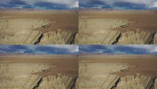 西藏阿里扎达土林玛朗大峡谷自然风光高清在线视频素材下载