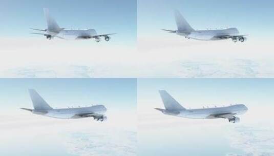 飞机飞行动画带通道特效元素素材视频5高清在线视频素材下载