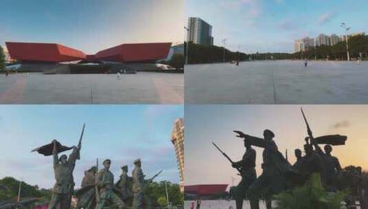 武汉辛亥革命博物馆外景4K实拍高清在线视频素材下载
