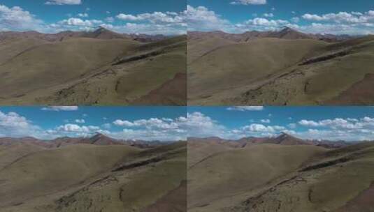 航拍青藏高原高原草场高原地貌高清在线视频素材下载
