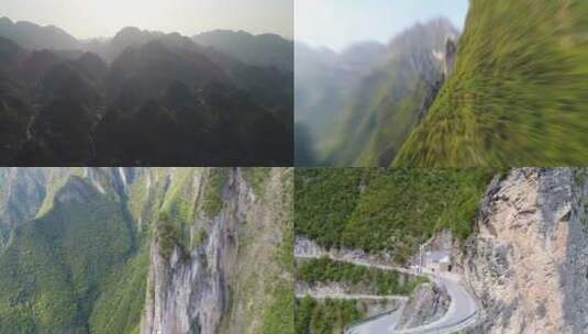 重庆巫溪县自然风光航拍视频素材高清在线视频素材下载