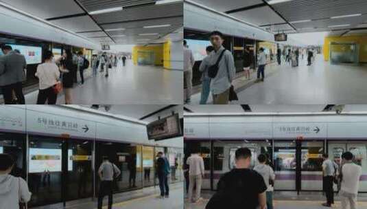 深圳地铁视频深圳北站高清在线视频素材下载