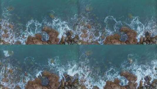 【正版素材】岸边海浪礁石高清在线视频素材下载