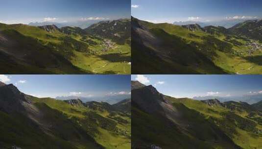 绿色的山脉高清在线视频素材下载