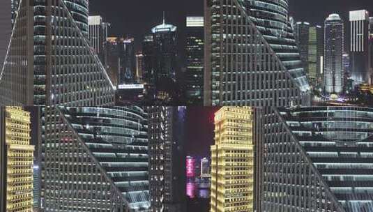 城市办公楼夜景高清在线视频素材下载