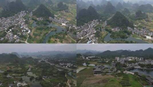 航拍中国之桂林山水高清在线视频素材下载