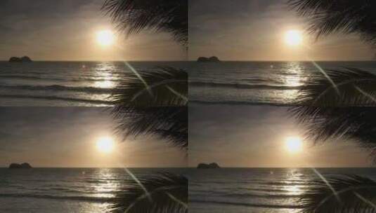 日落时的海岸高清在线视频素材下载