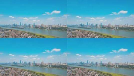 8K震撼湖南长沙湘江城市宣传片延时高清在线视频素材下载