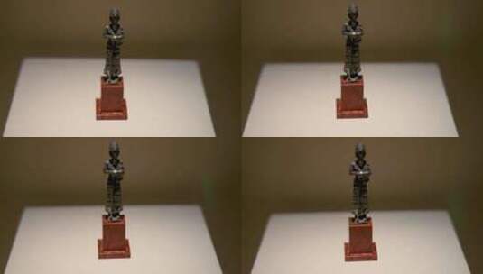 外国文物：古巴比伦 银神像 天神安努高清在线视频素材下载